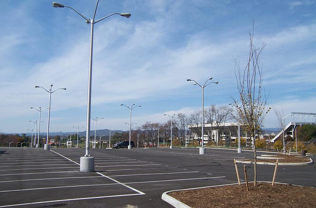 Virginia Tech Chicken Hill Parking Lot Lighting